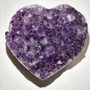 Purple Amethyst Heart Decor
